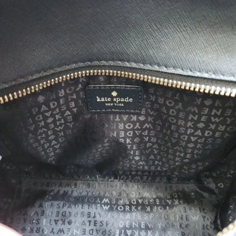 Kate Spade New York‎ Laurel Way Jeweled Small Hadlee Handbag + Wallet Black EUC